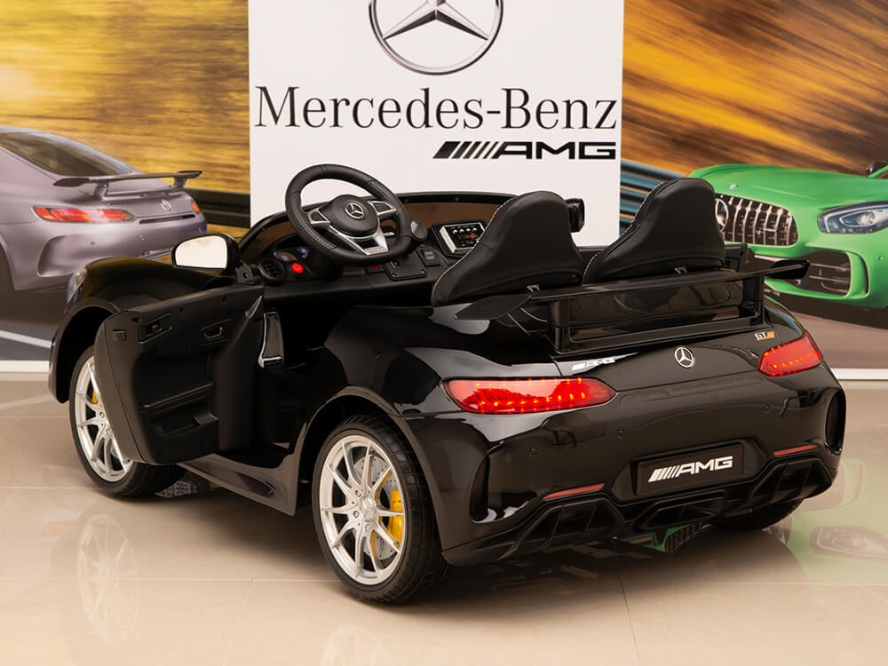 12V Mercedes-Benz AMG GTR Kids Ride On Car with Remote Control - Black