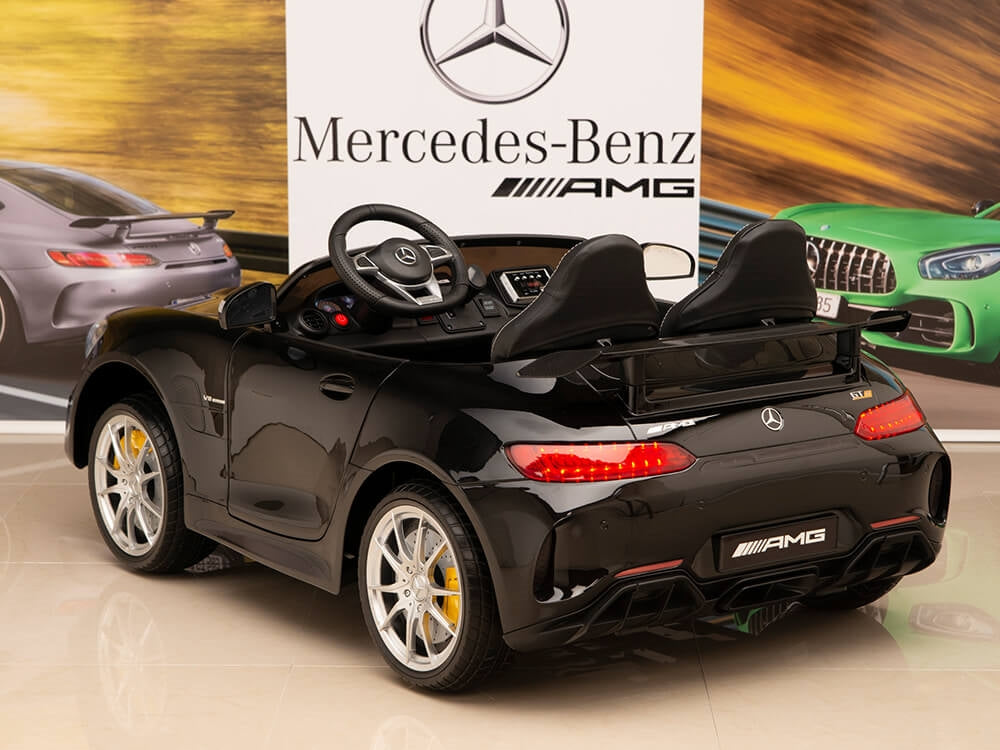 12V Mercedes-Benz AMG GTR Kids Ride On Car with Remote Control - Black