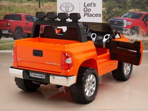 Kids 12V Toyota Tundra Ride On Truck Orange