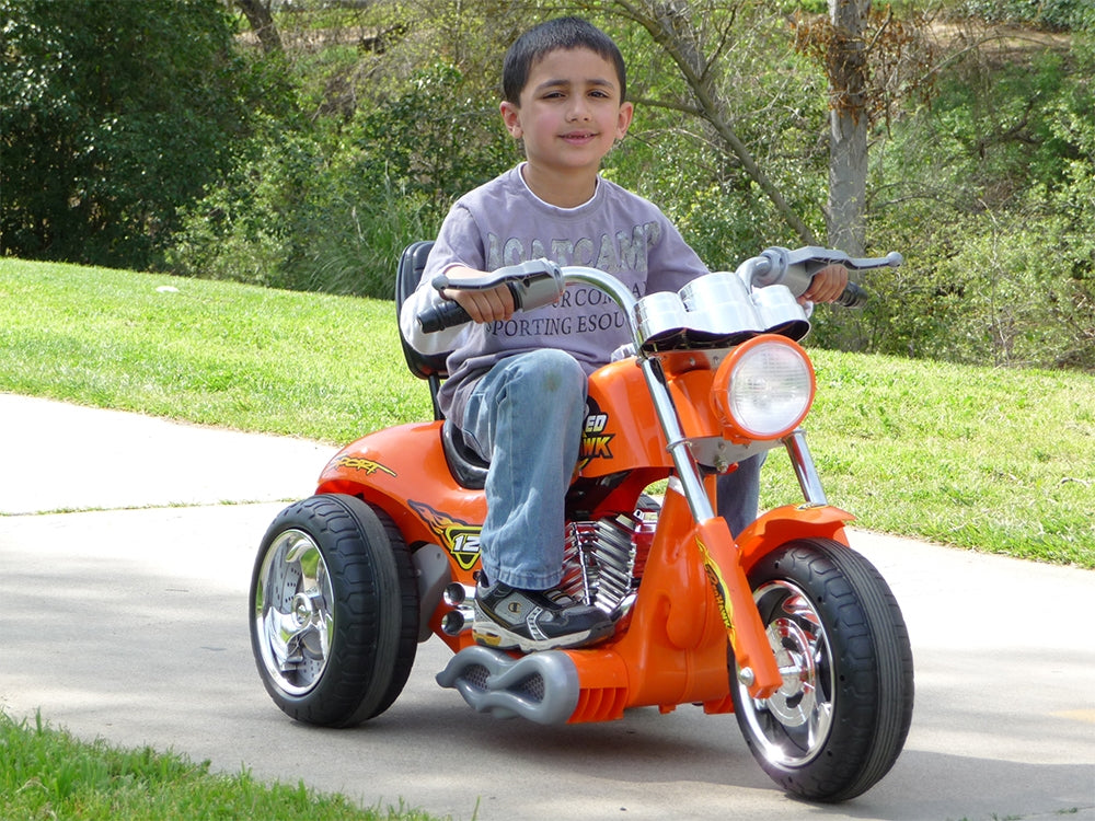 Mini Motos Red Hawk Motorcycle, 12V – Electric Zip