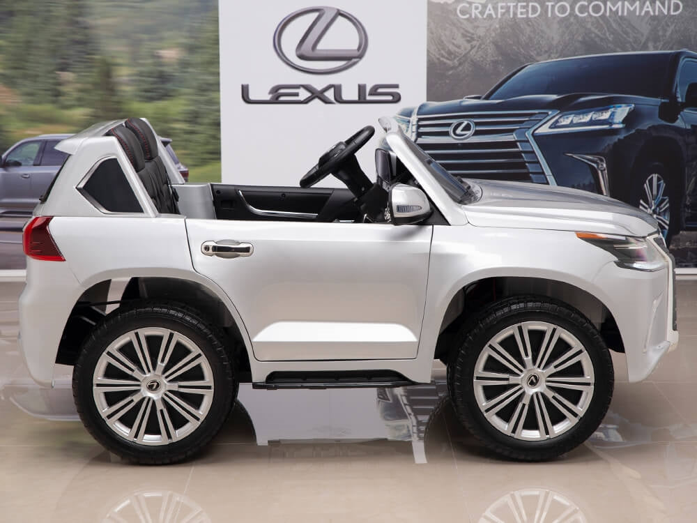 12V Lexus LX 570 Kids Ride On SUV with Remote Control - Silver